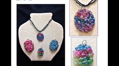 DIY GEODES, for paperweights, pendants, refrigerator magnets, jewelry, with sea salt and nail polish