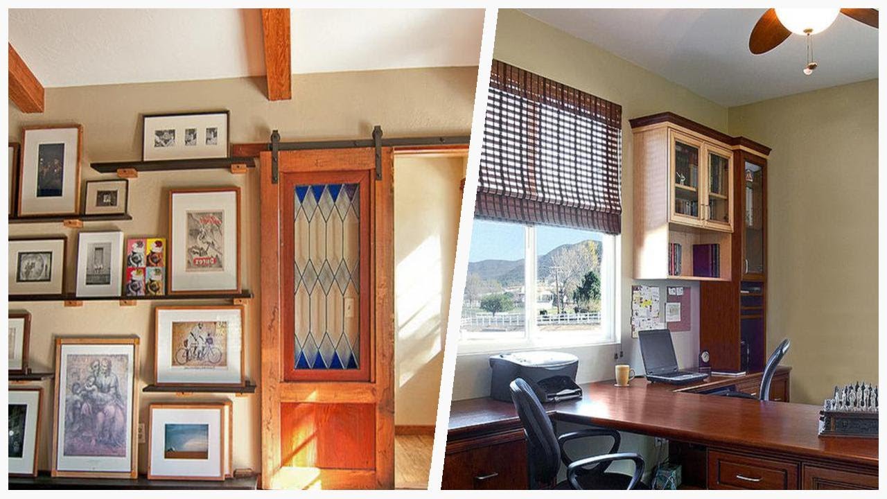 75 Craftsman Home Office Design 🔴 - YouTube