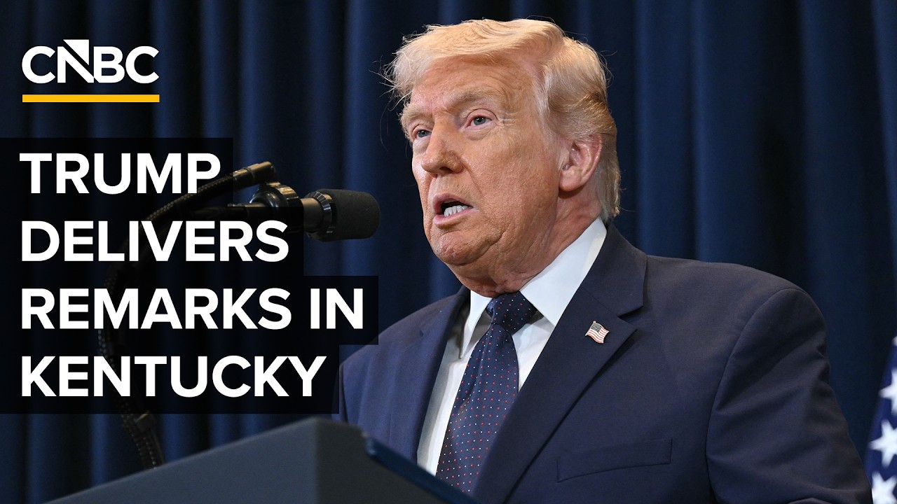 President Trump delivers remarks during his visit to Kentucky — 3/11 ...