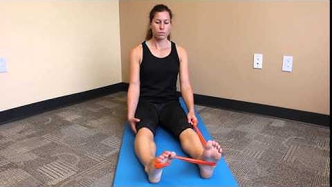 Long Sitting Ankle Eversion With Resistance