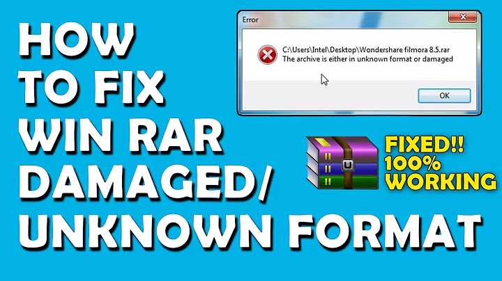 How to fix Win-RAR corrupt files | Unknown format or damaged | All About Tech