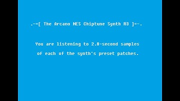 Arcano NES Chiptune Synth R3 preset patches