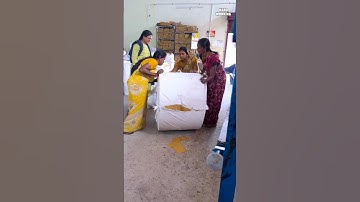 Hardwork Ladies Making Paper Bag #industry