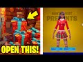 What Is INSIDE EACH PRESENT in Fortnite Winterfest 2021! (Best Presents To Open)