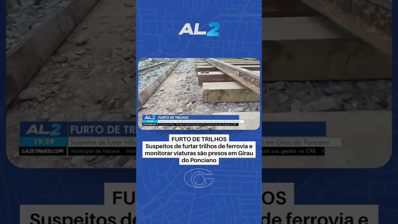 Grupo é preso após furtar trilhos e monitorar viaturas da polícia