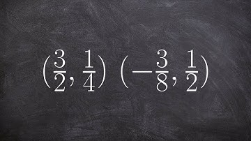 Write the equation of a line between two points that are fractions
