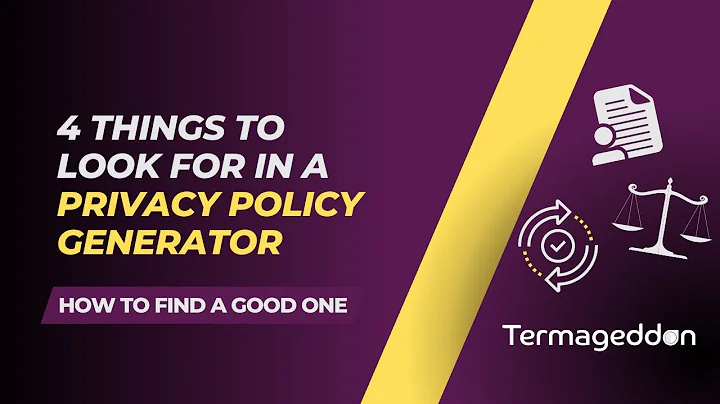 Choosing the Right Privacy Policy Generator