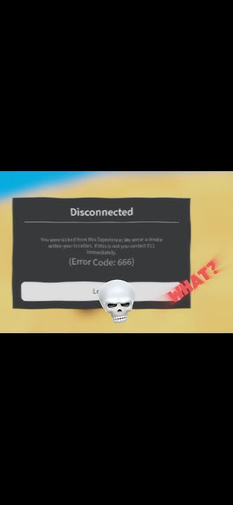 Error code 666? #roblox#robloxedit #edit #error#viral#recommended - YouTube