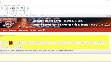How to capture exhibitor details from mapyourshow.com