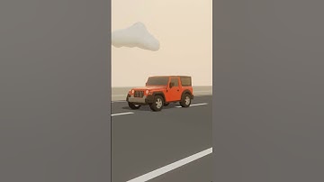 Mahindra Thar 3d model and animation #blender #thar #mahindrathar #mahindra