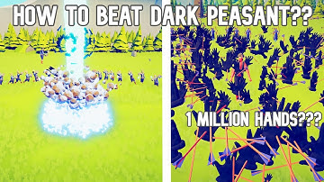 HOW TO BEAT DARK PEASANT without using SUPER PEASANT - TABS ALL SECRET UNITS -TABS LEGACY - TABS