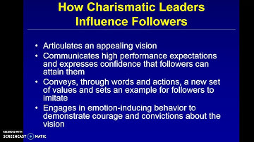 Charismatic Leadership Org Theory