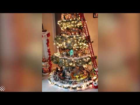 Incredible Christmas Tree Decorations With Tiny Village Inside | Decoration Ideas 2019