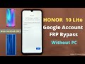 huawei Honor 10 Lite HRY-AL00 Google Account Frp Bypass Without Pc in Hindi