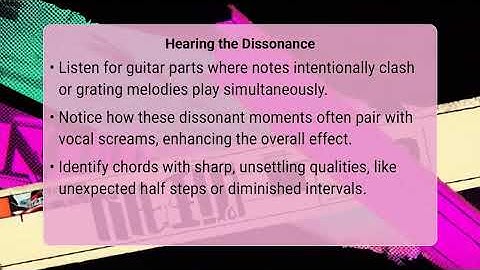 How Do Post-Hardcore Bands Use Dissonant Riffs?