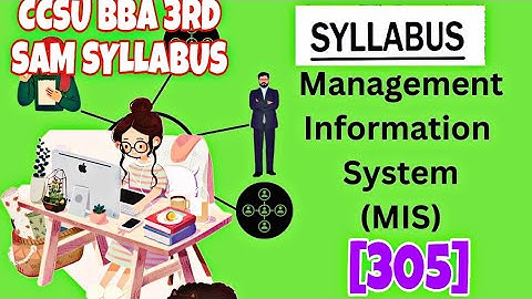 CCSU BBA 3RD SAMESTER (305) MANAGEMENT INFORMATION SYSTEM SYLLABUS 😱😱😱😱😱😱😱😱😱😱😱😱😱😱😱😱😱