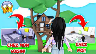 JE FAIT *EXACTEMENT LA MEME MAISON* QUE MON VOISIN Sur Adopt me! (Roblox)