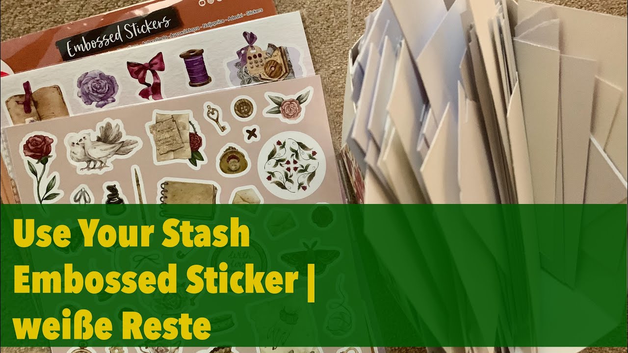 Karten basteln mit ACTION Stickern | wenig Material - tolle Karten ...