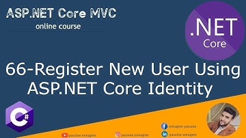 66. Register new User Using ASP.NET Core Identity