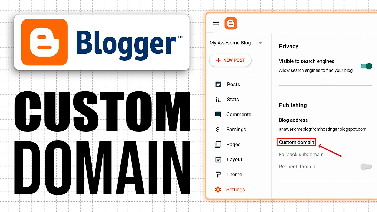 How To Set a Custom Domain for Blogger (2026) Full Guide - YouTube