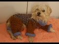 Sueter para perros a crochet /crochet dog sweater