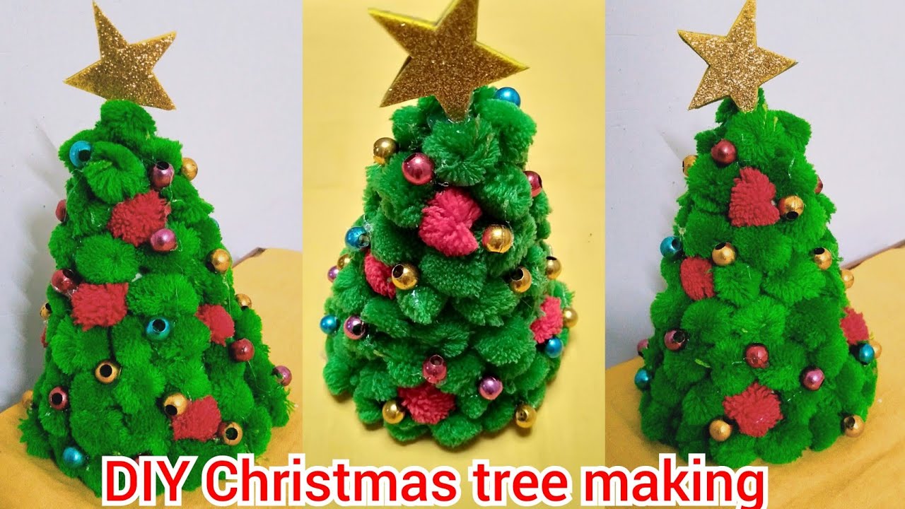 Christmas tree making in just 2min | Quick and easy |Christmas ...