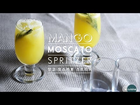 home cafe | 망고 모스카토 스프리처 MANGO MOSCATO SPRITZER | la cuisine 라퀴진