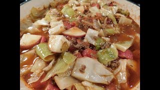 Hamburger Cabbage and Potato Soup (Easy Recipe) by ThePohto Southern Cooking 147,755 views 4 years ago 4 minutes, 50 seconds
