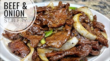 Beef And Onion Stir Fry ｜Tender And Juicy Beef