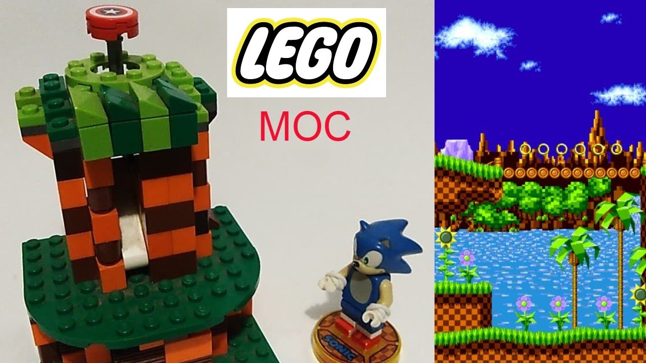 MOC Ideas 29005 Sonic Hedgehog Green Hill Zone Bricks Toy