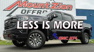 Less is More (Lift) on a 2022 GMC AT4 or Chevy Trail Boss!