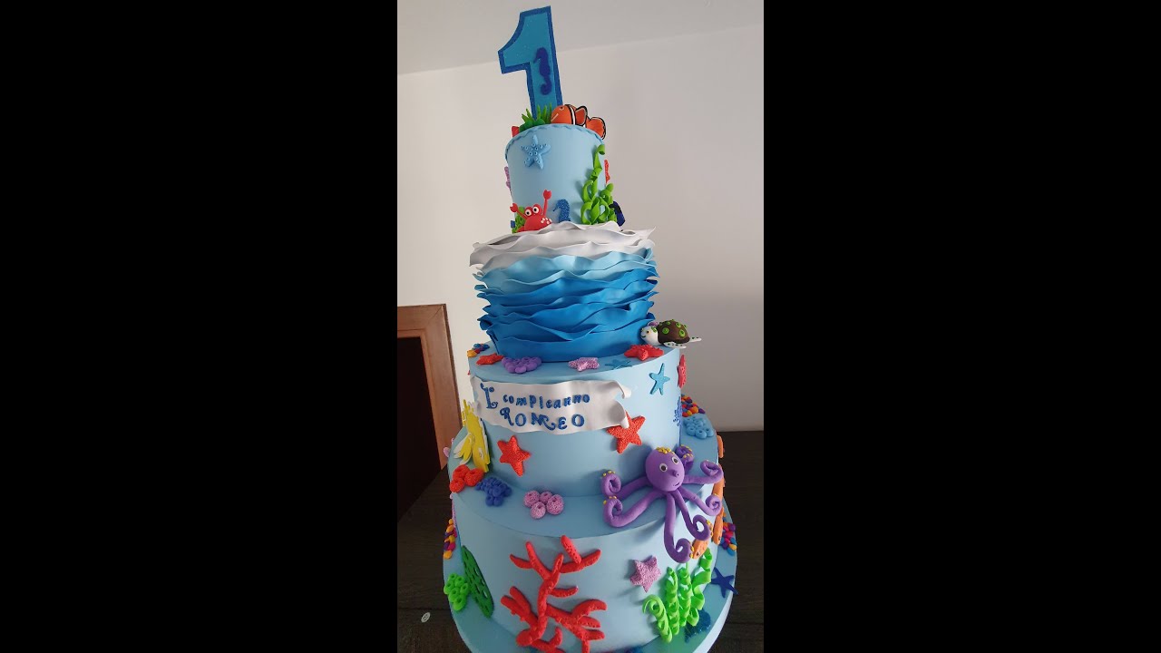 Torta scenografica per primo compleanno bimba 