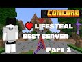Playing Minecraft Best Lifesteal Server Concord #minecraft #server 