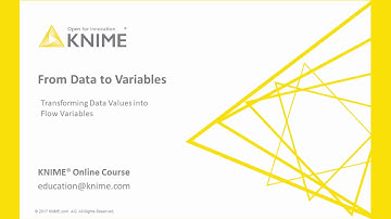 Flow Variables: From Data to Variables