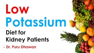 This video tells about the low potassium diet which are good for
kidney failure patients. sai sanjivani contact details: appointment
call 9811744999 ( 11...