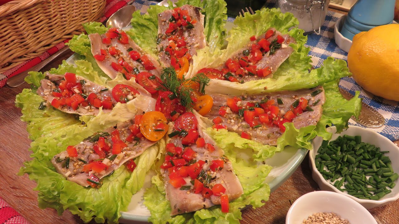 Ma SALADE DE FILETS DE SARDINES fraîches et sa marinade savoureuse sur Gourmandises TV