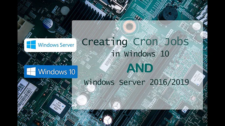 Creating Cron Jobs in Windows 10 and Windows Server 2016 | PHP Crons on IIS | Windows 10 Cron Jobs
