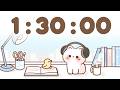 90 Minute Timer 1 Hour 30 Minute Study Timer For Classroom Focus 