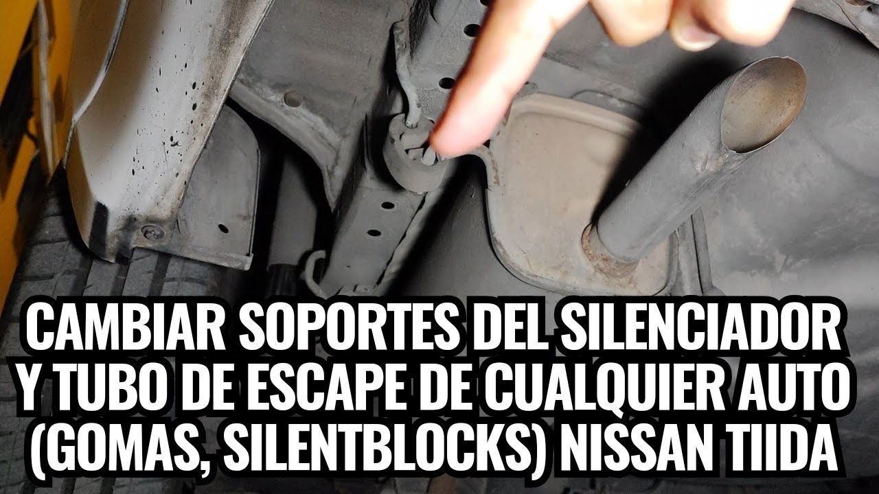 Como cambiar Soportes del Silenciador y Tubo de Escape de cualquier auto (Gomas, Silentblocks) Tiida