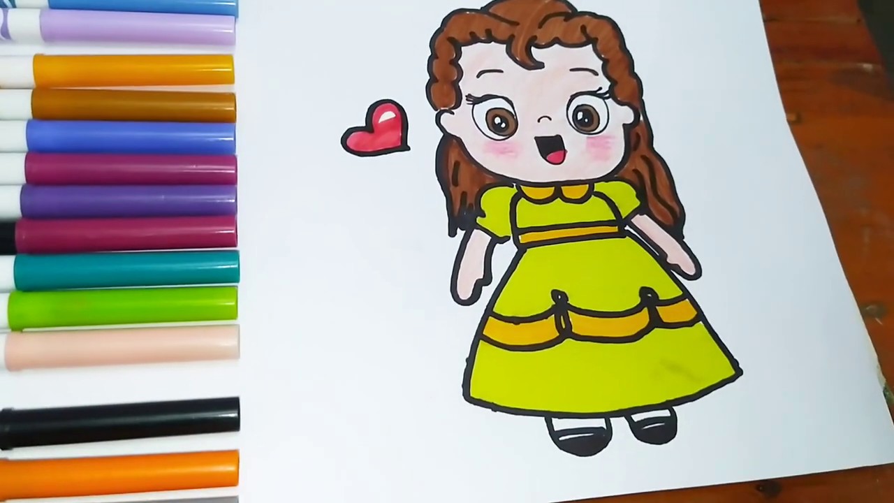 Cómo dibujar a bella de la bella y la bestia