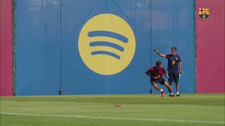 I am back - Lamine Yamal trains for the first time with Barcelona after WC win.
I am back - Lamine Yamal trains for the first time with Barcelona after WC win. I am back - Lamine Yamal trains for the first time with Barcelona after WC win.