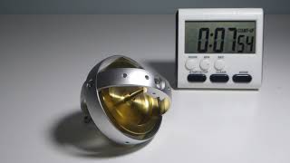 Gyroscope Tilted on Hard Surface Spins for 15:22
