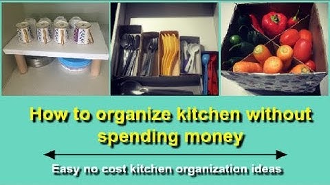 DIY kitchen organization ideas | organize kitchen without spending money | money saving kitchen idea