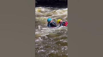 Some great throw bag rescues going on at the Magnetawan River!