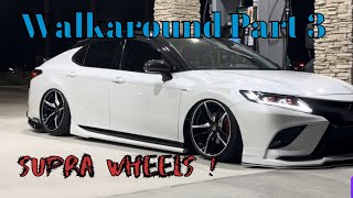 Toyota Camry XSE Modded Walk Around Part 3 and Fitted Supra Wheels ! MTXSE26 wheel change update