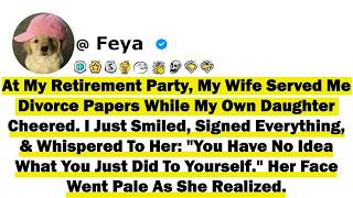 At My Retirement Party My Wife Served Me Divorce Papers While My Own Daughter Cheered  I Just Smile Guide