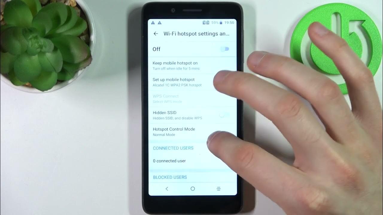 How to Enable Portable Hotspot on ALCATEL 1C (2019) // Mobile Hotspot