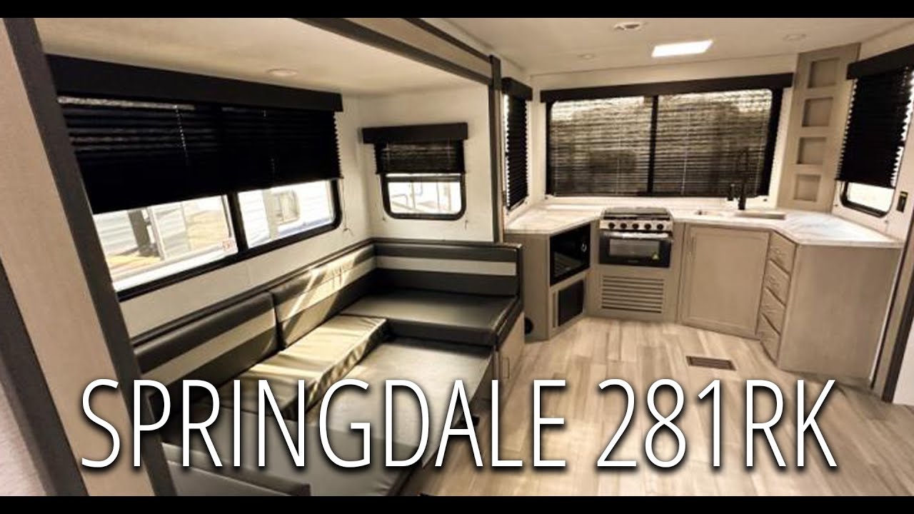 Springdale 281RK - rear kitchen travel trailer - YouTube