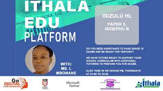 Ithala Edu Platform - Grade 12 IsiZulu HL - Paper 3, Isiqephu B Revision screenshot 2