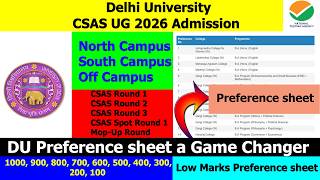 Biggest CUET UG 2026 Updates | DU Admission 2026 Preference Sheet a Game Changer